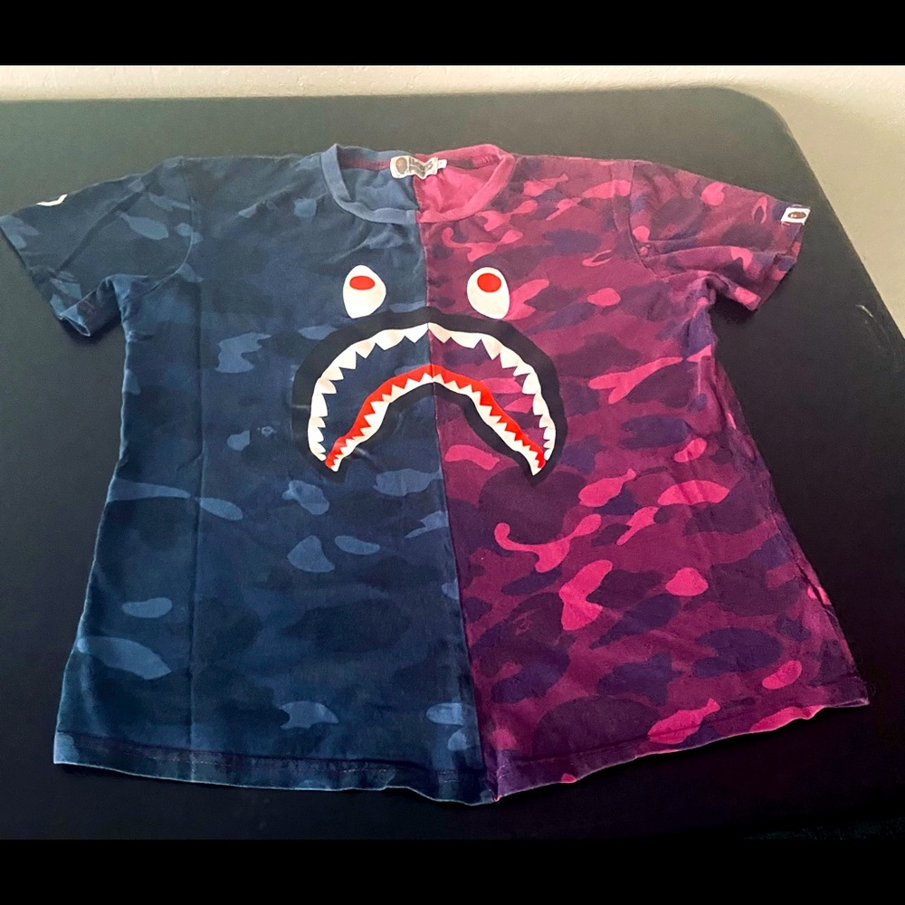 A Bathing Ape T-shirt | Two Tone Shark Shirt
